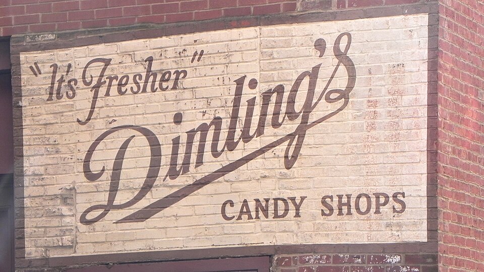 Dimling’s Candy Shops sign