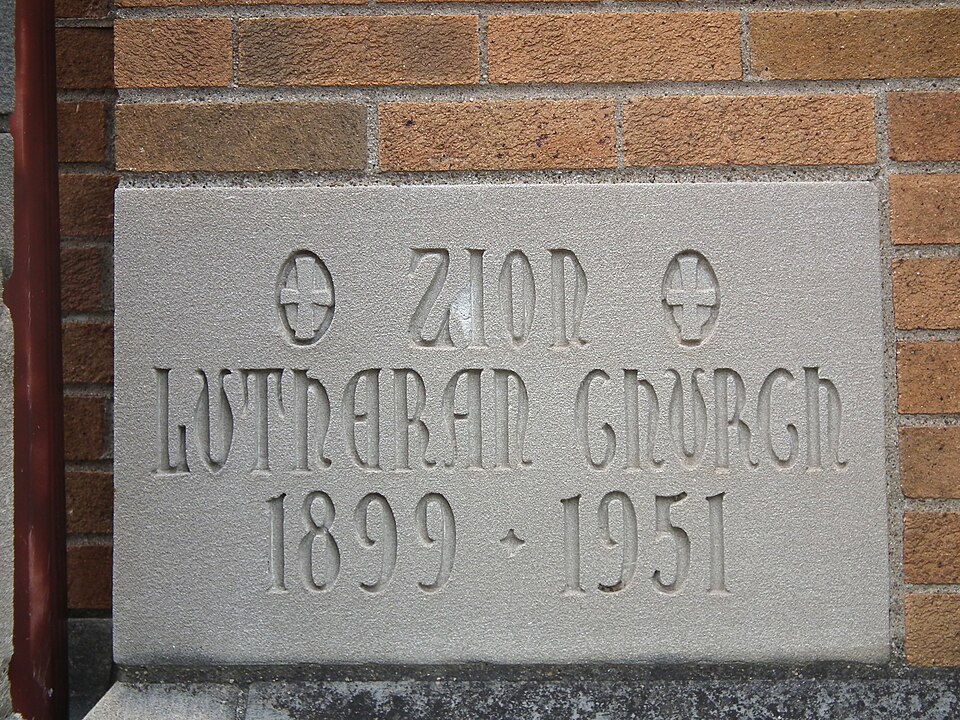 Cornerstone: Zion Lutheran Church, 1899 • 1951