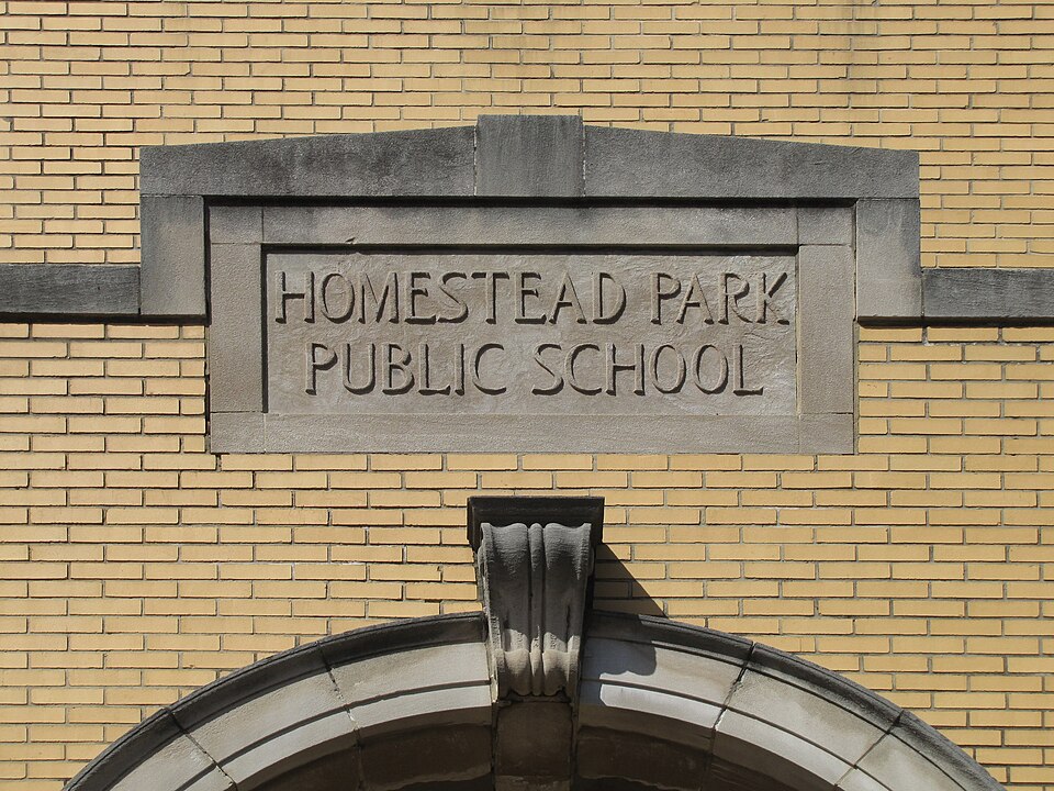 Inscription: Homestead Park Public School
