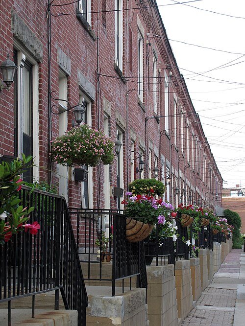 Pierce Steet rowhouses