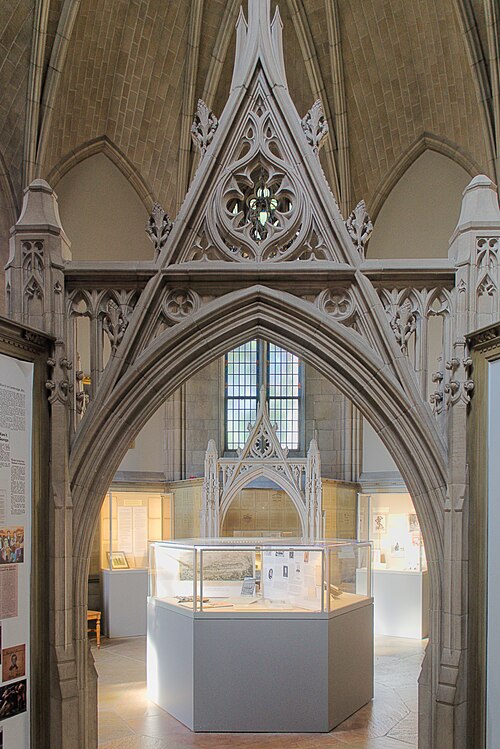 Entering the museum