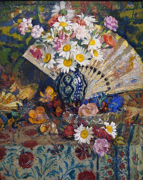 Still Life with Fan, by Georges Lemmen