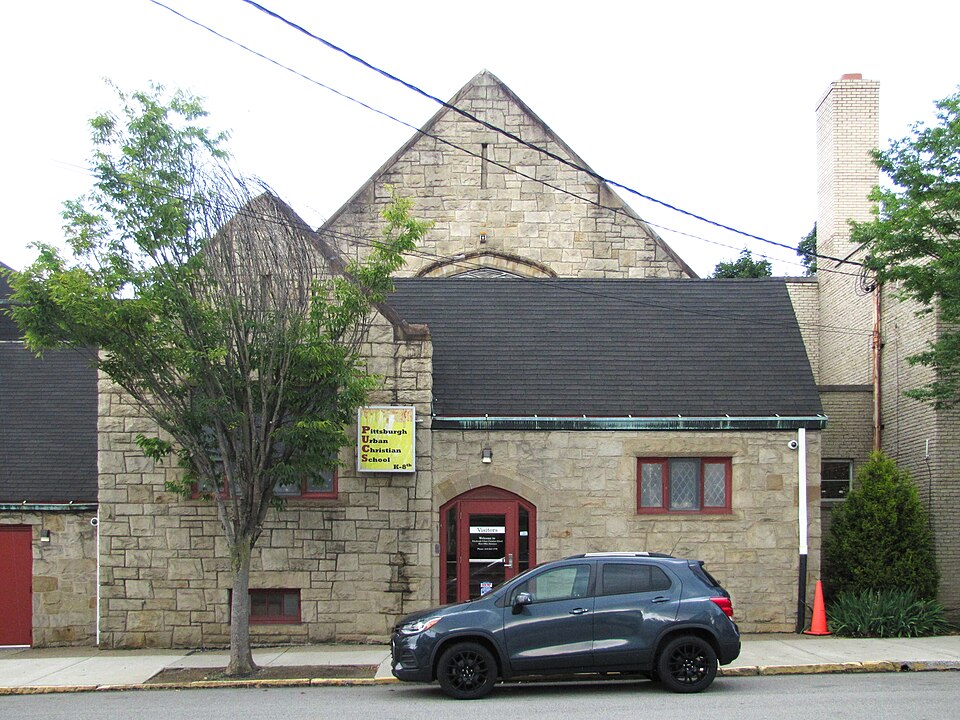 Front of the education wing