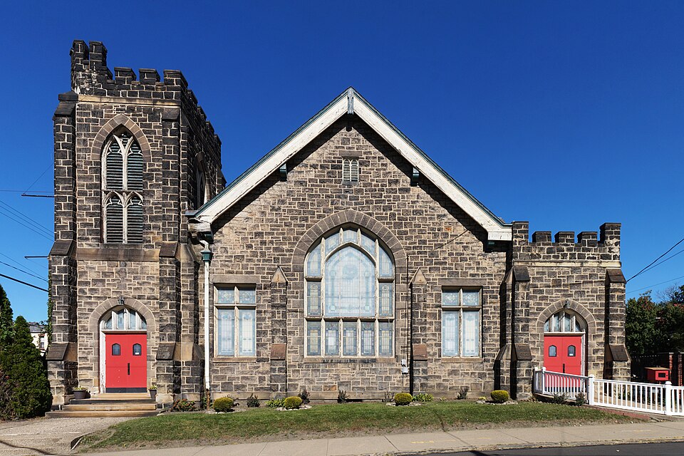 Front elevation of Greater Allen African Methodist Episcopal Church